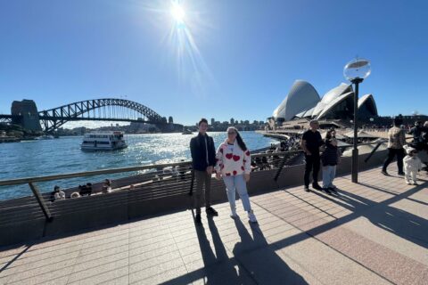 Téo et Adelina à Sydney