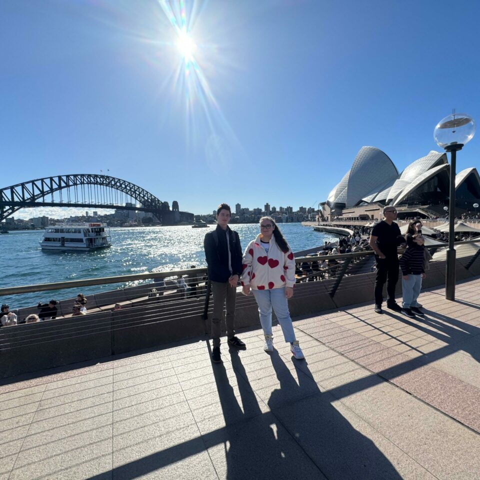 Téo et Adelina à Sydney